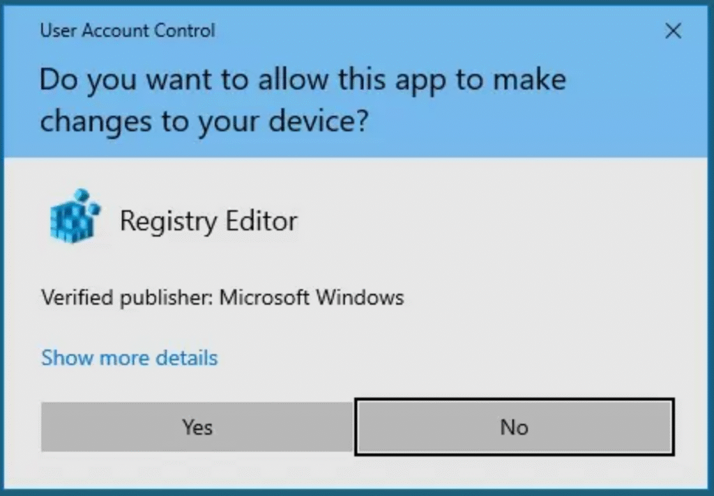admin permission request in windows